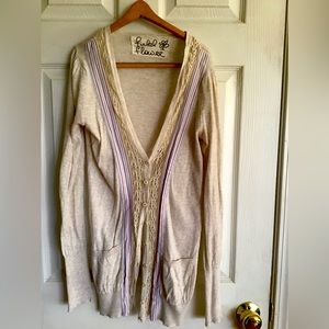 Anthropologie cardigan XS cream